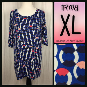 NWT LuLaRoe Irma Tunic - Geometric - XL